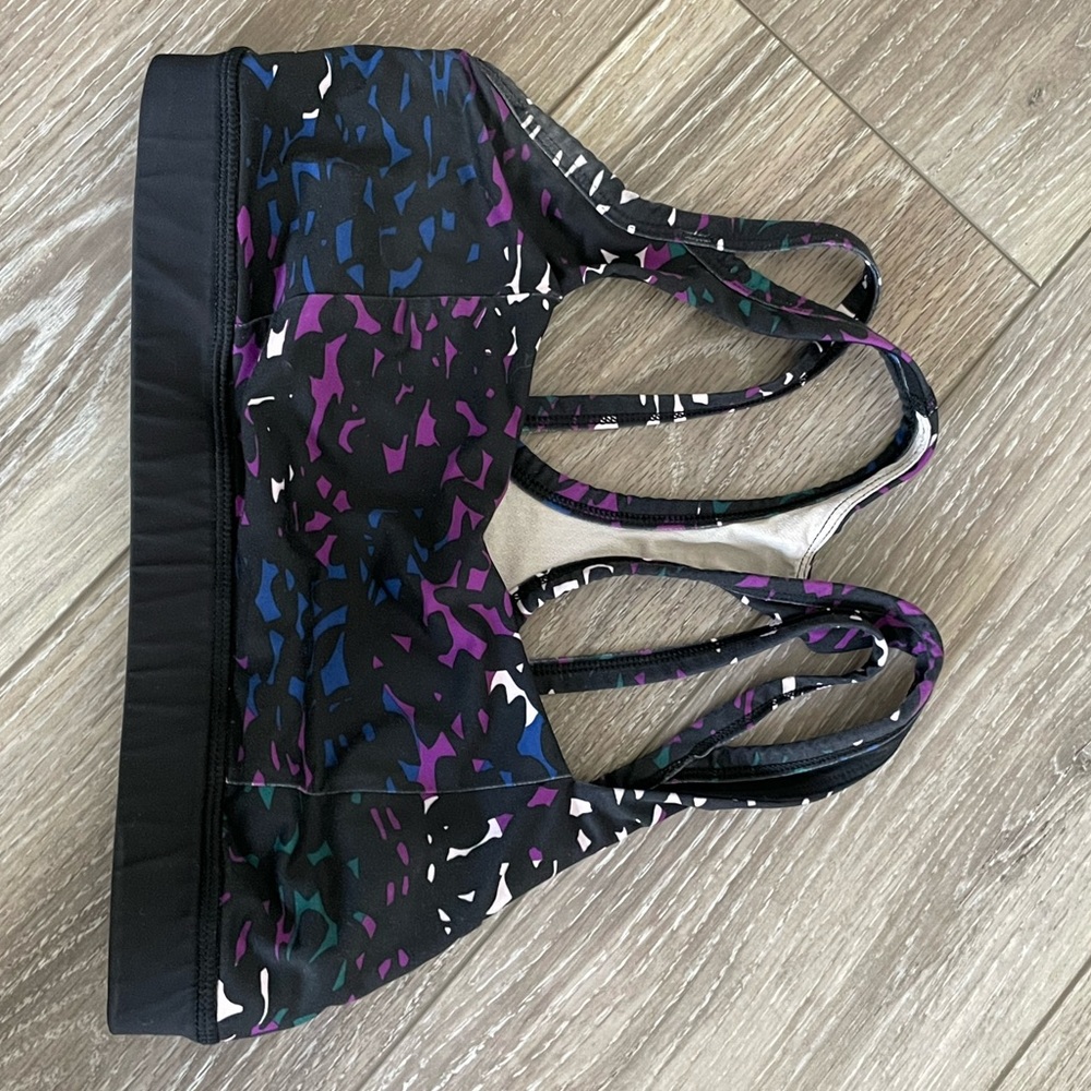 Lululemon purple cheetah sports bra. Size 8